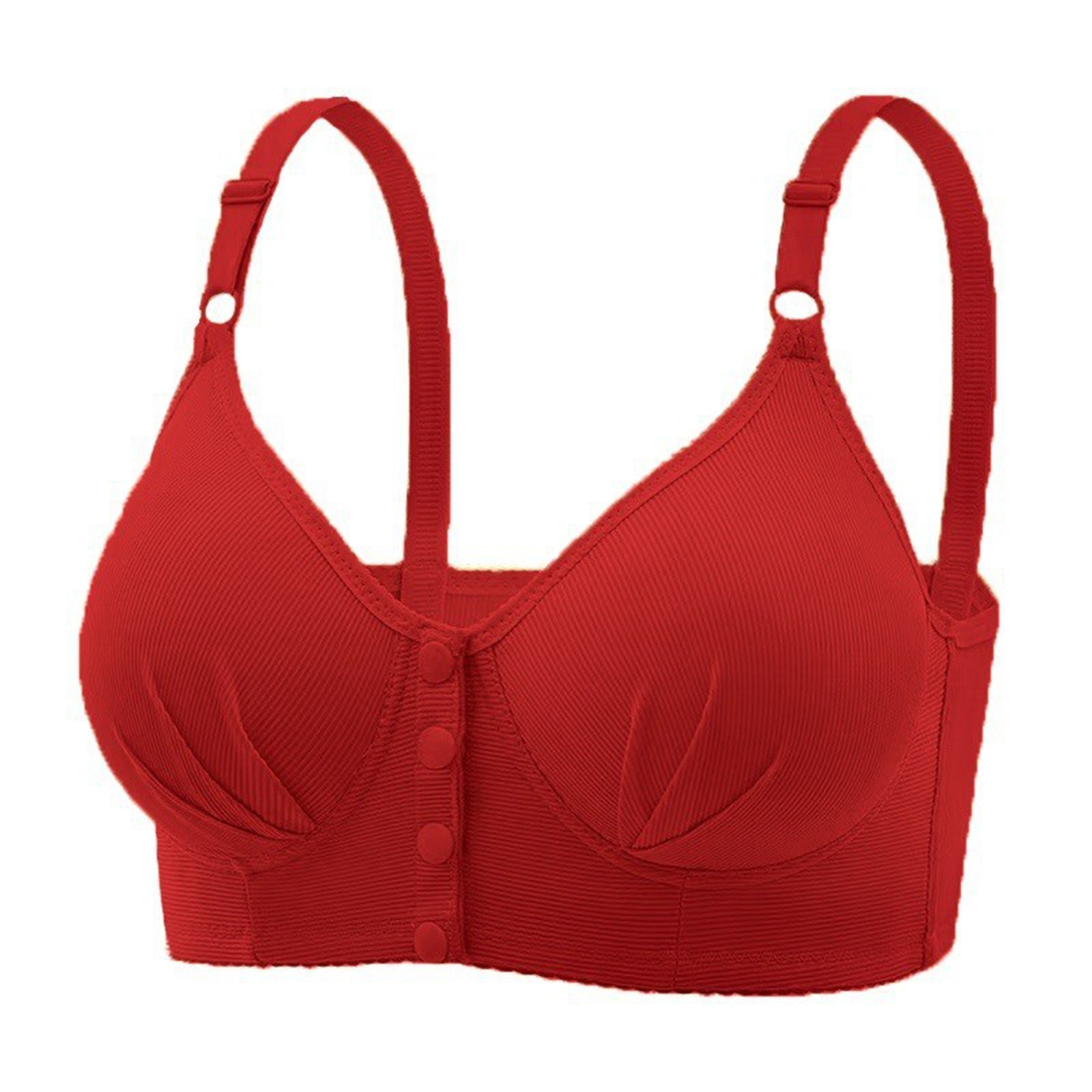 thumbnail image 1 of Sujetador informal ajustable y transpirable para mujer - Sin aros, costuras de encaje, copa BC, tallas S-XXXL, 1 of 5